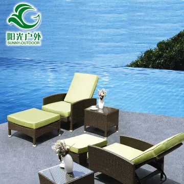 Hot Sale Outdoor Rattan Wicker Sun Chaise Lounge Chair