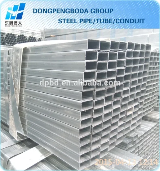 40x40x1.4 pre galvanized gi square pipe