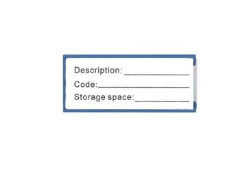 Magnetic Label Holder With Plastic Case And Magnetic Back Used In Warehouse 31041