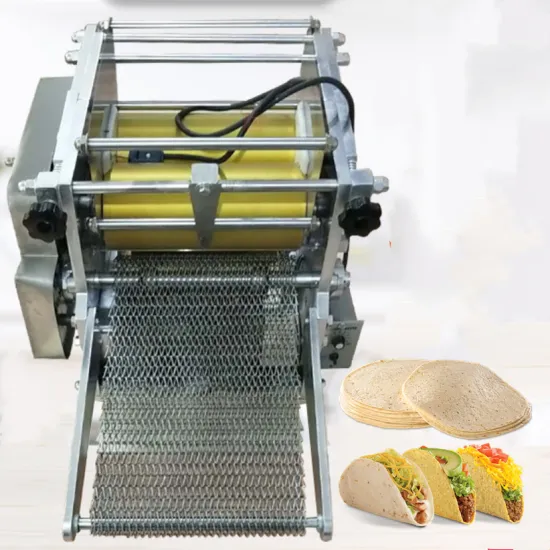 Electric Corn Auto Tortilla Chips Making Machine Set for Tacos and Bread - Europe 15cm Warps Press Machine