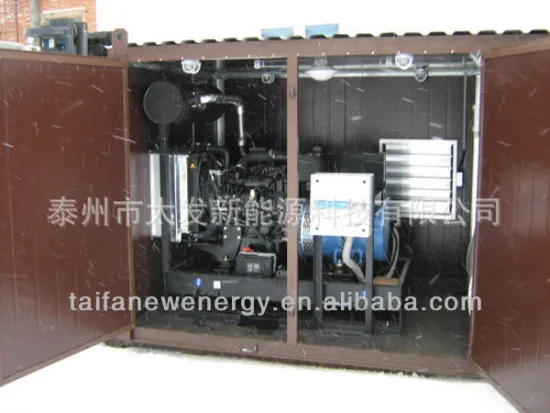 Home standby generator power Biogas soundproof 15KW with low fuel cousumption