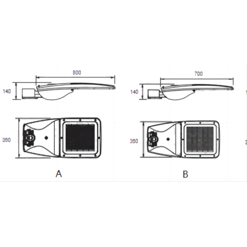 3000K to 6500K Led Street Lamp 3000K to 6500K Color Temperature LED Street Light Manufactory