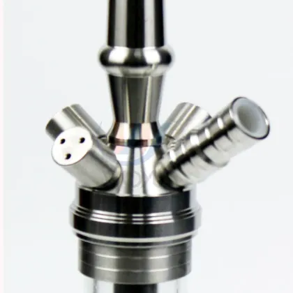 New design shishabar SS hookahs smoke pipe narguile stainless steel hookah shisha