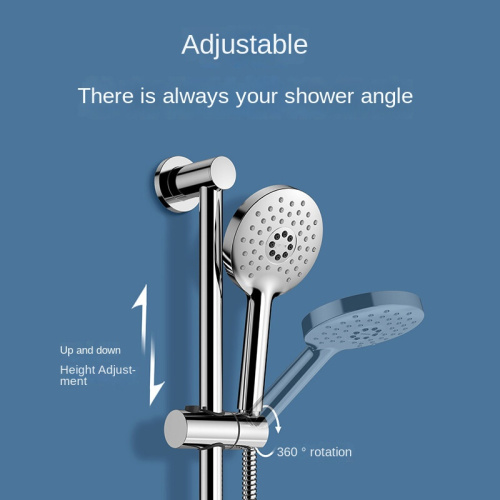 Supporting Chrome Round Hand Shower Slide-Bar Shower Set