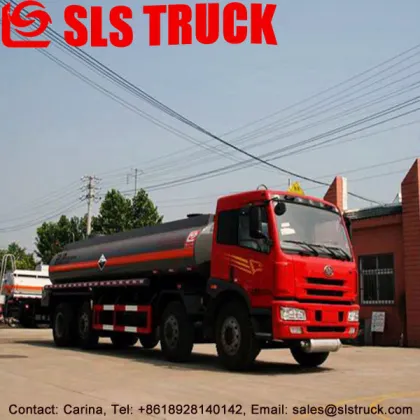 Lishen faw 4 axles corrosion material tank turck