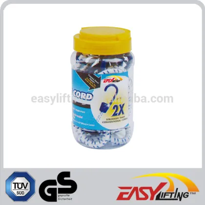 8MM White Sports Elastic Rope