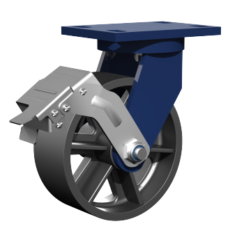 heavy duty 8-inch flower hole all-iron directional wheel