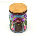 Rose House House Polymer Clay Tobacco Storage Jar