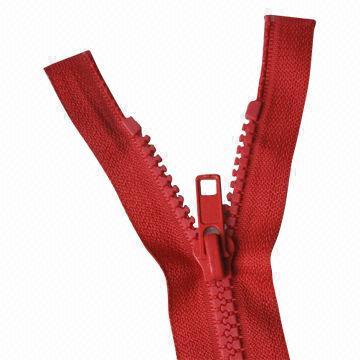 Plastic Zipper, Used for Garments, Trousers, Skirt and Bags