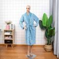 Custom 100% Cotton Velour fabric luxury Hotel Bathrobe