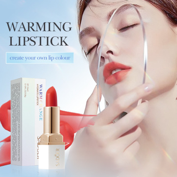 Long-Lasting Moisturizing Glossy Lipstick with Warm Texture