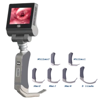 HD Camera View Reusable Video Laryngoscopy: Haiye Laryngoscope for Intubation