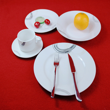 Round Shape Porcelain Plate / Dinnerware Set