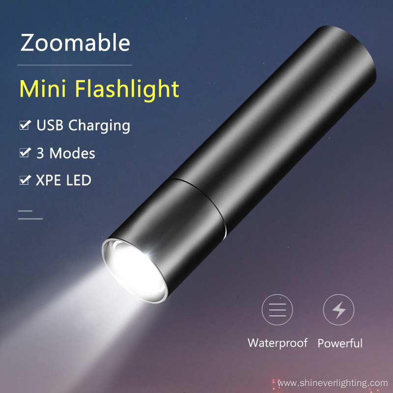 Rechargeable Portable Mini Pocket LED Flashlights Torch