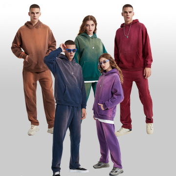 100% Pure Cotton Men's Plus Size Hooded Sweatpants and Hoodies with 3D Designer Patterns and Embroidered Logos