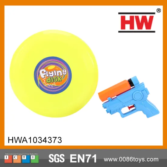 11cm water gun and 21cm Flying discused kids outdoor toys