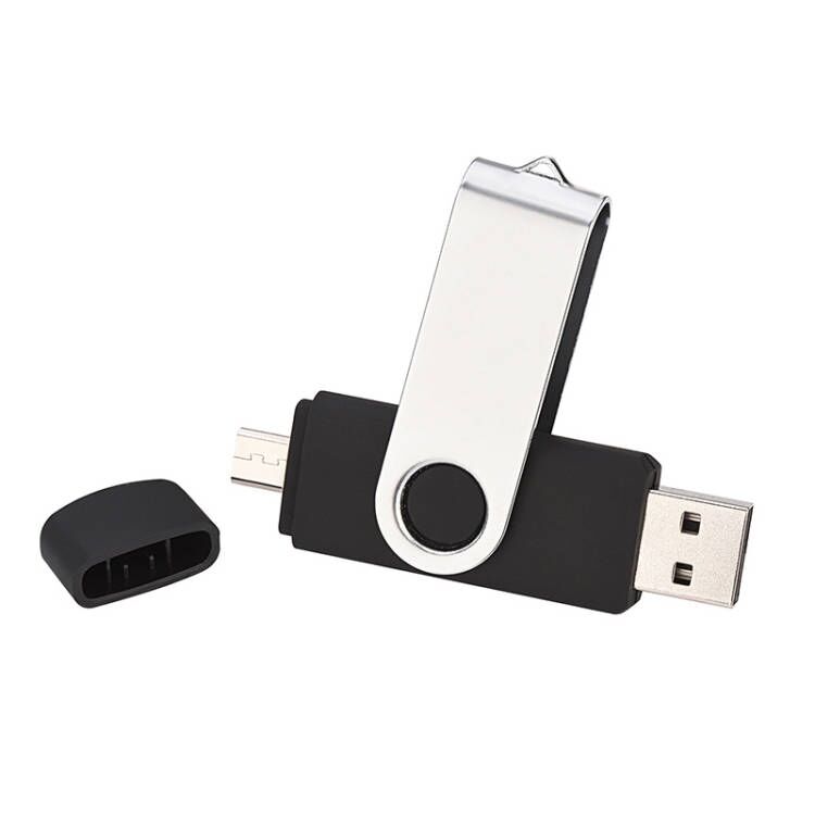 Doppelgestecker farbenfroher mobiler Computer rotierender USB -Stick