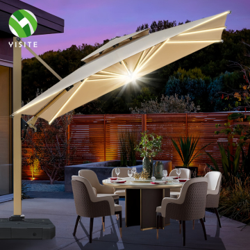 Luxury Custom Garden Cantilever Umbrella with Base