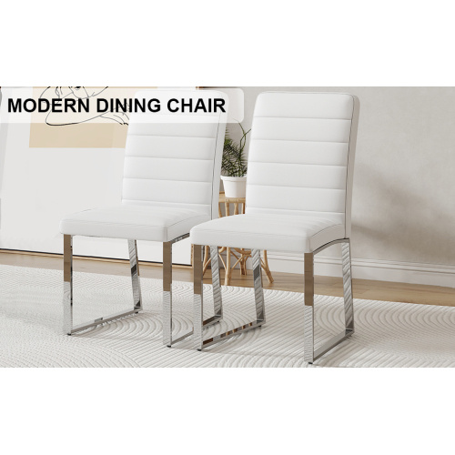 oversized white dining chairs