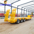 3Axles Lowbed Trailer for Equipment Transport