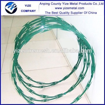 factory excellent Hot sale pvc razor wire SGS standard