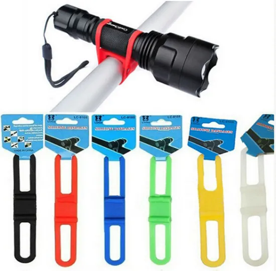 Mountain Road Bike Torch Phone Flashlight Bands Elastic Bandage Bicycle Light Mount Holder Silicon Strap Bike Accessories Hot