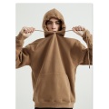 Pull à capuche simple de couleur unie pour hommes