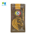 heat seal printed food grade block bottom foil pouches