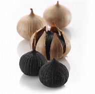 single cloves black garlic