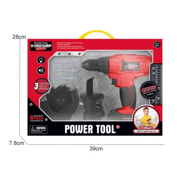 Children Pretend Play Construction Workers Toy Tool Set