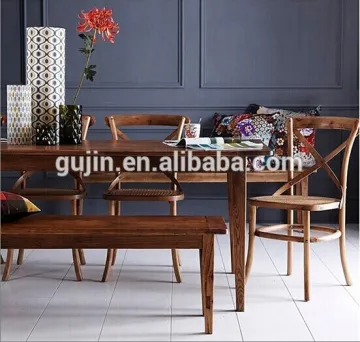 french provincial elm dining table bench