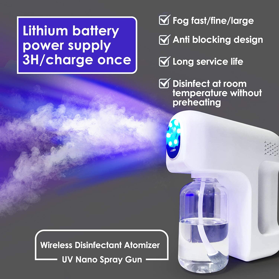 Pistolet de pulvérisation automatique de nano-stérilisation de stérilisateur UV à main