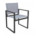 Teslin chair and aluminum table