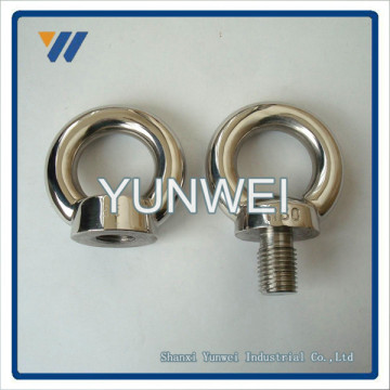 Uxcell a12062800ux0050 304 Stainless Steel Lifting Eye Bolt Ring, 12mm Female Thread Lifting Eye Nut
