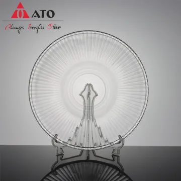 ATO Wholesale 13inch Clear Kitchen Tabletop Glass Plate