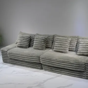 Modern Fabric Corner Sectional Sofa for Luxury Compression Packing Home Living Room