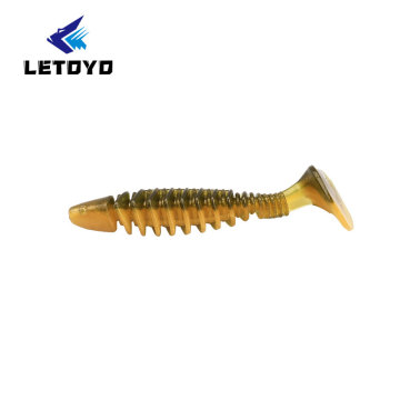 Letoyo Artificial Soft Big Head T Tail PVC Iscas macias de pesca