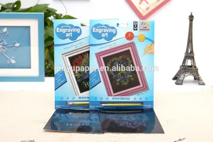 paper crafts engraving card foil art