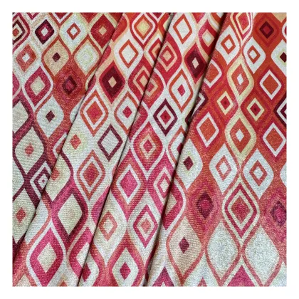 Korean Velvet Fabric 92% Polyester 8% Spandex Digital Printed Shine for Clothing