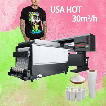 Zunsunjet A1 2405: 5x Druckkopf DTF -Drucker -Kit mit automatisiertem Pulver -Fütterung