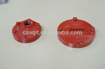 fm/ul approved ductile iron grooved CAP for fire fighting