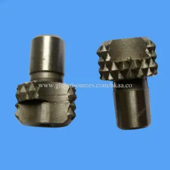 CNC insert, made of 1215 steel, diamond knurling, OEM/ODM orders welcomed