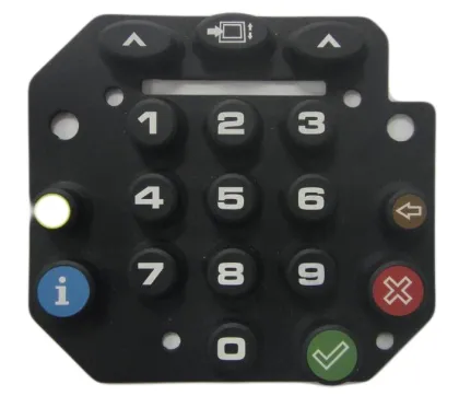 Conductive Silicone Rubber Keypad with Conductive Pill