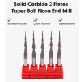 Outils de fraise en bout à bout conique en carbure CNC