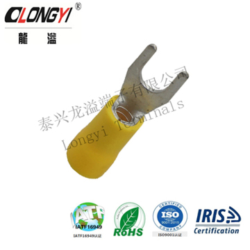 Heavy duty fork type terminal blocks