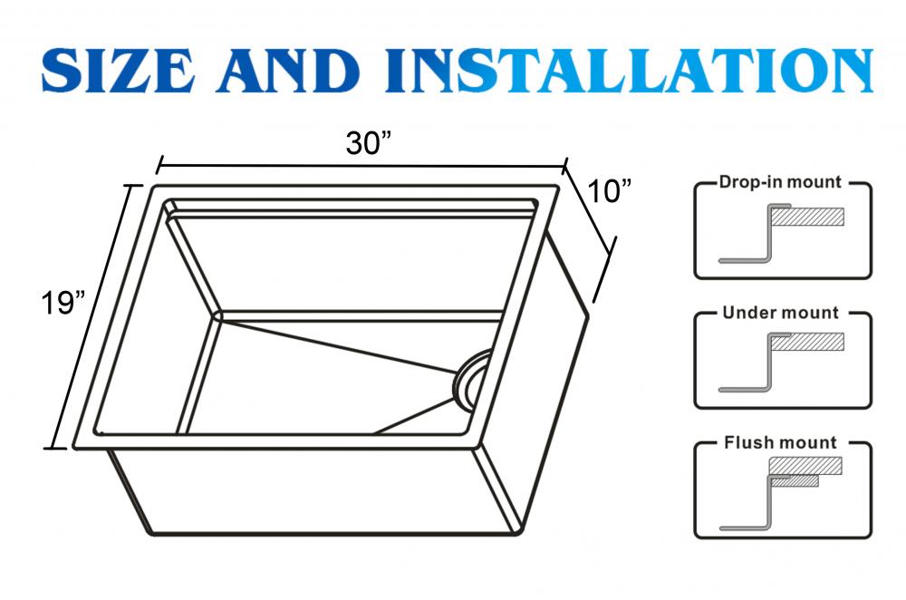 stainless steel ledge sink