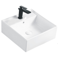 Square Ceramic Basin With Hole For Faucet