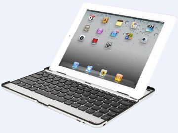 160mah 3.0-5.0v Aluminum Bluetooth Mobile Ipad2 Keyboard Case With Led Indicators