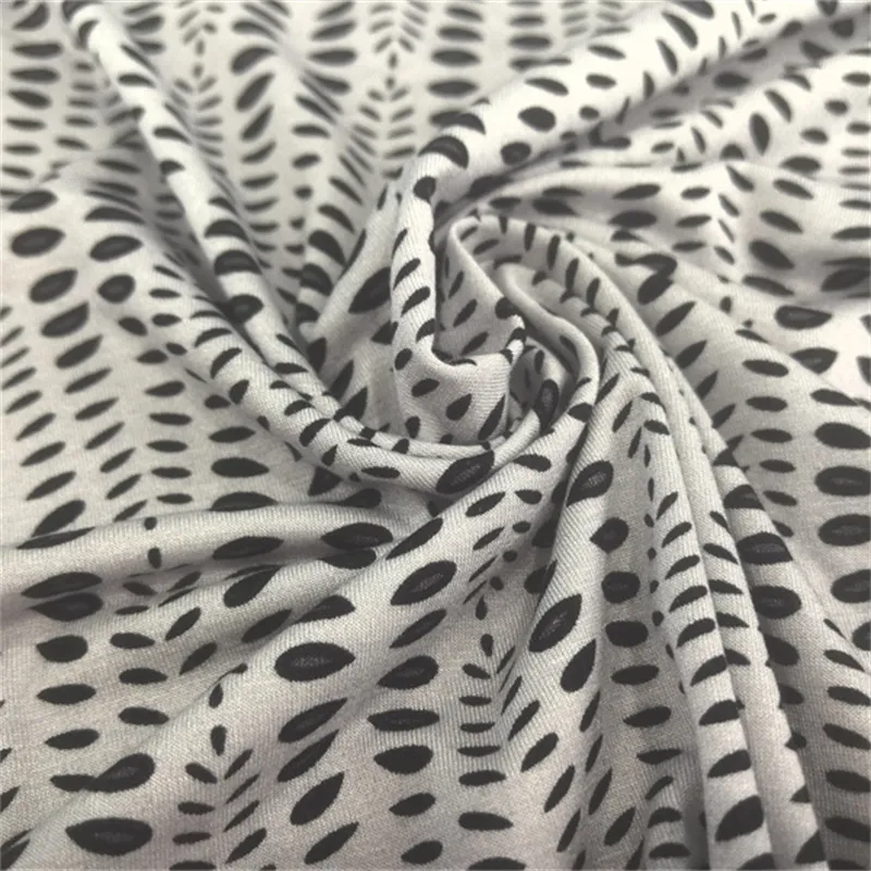 พรีเมี่ยม 95% วิสโคส 5% ผ้าสแปนเด็กซ์สำหรับเดรส