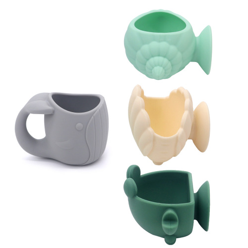 Морски вшмукување чаша Силиконски туш бања шприц играчки